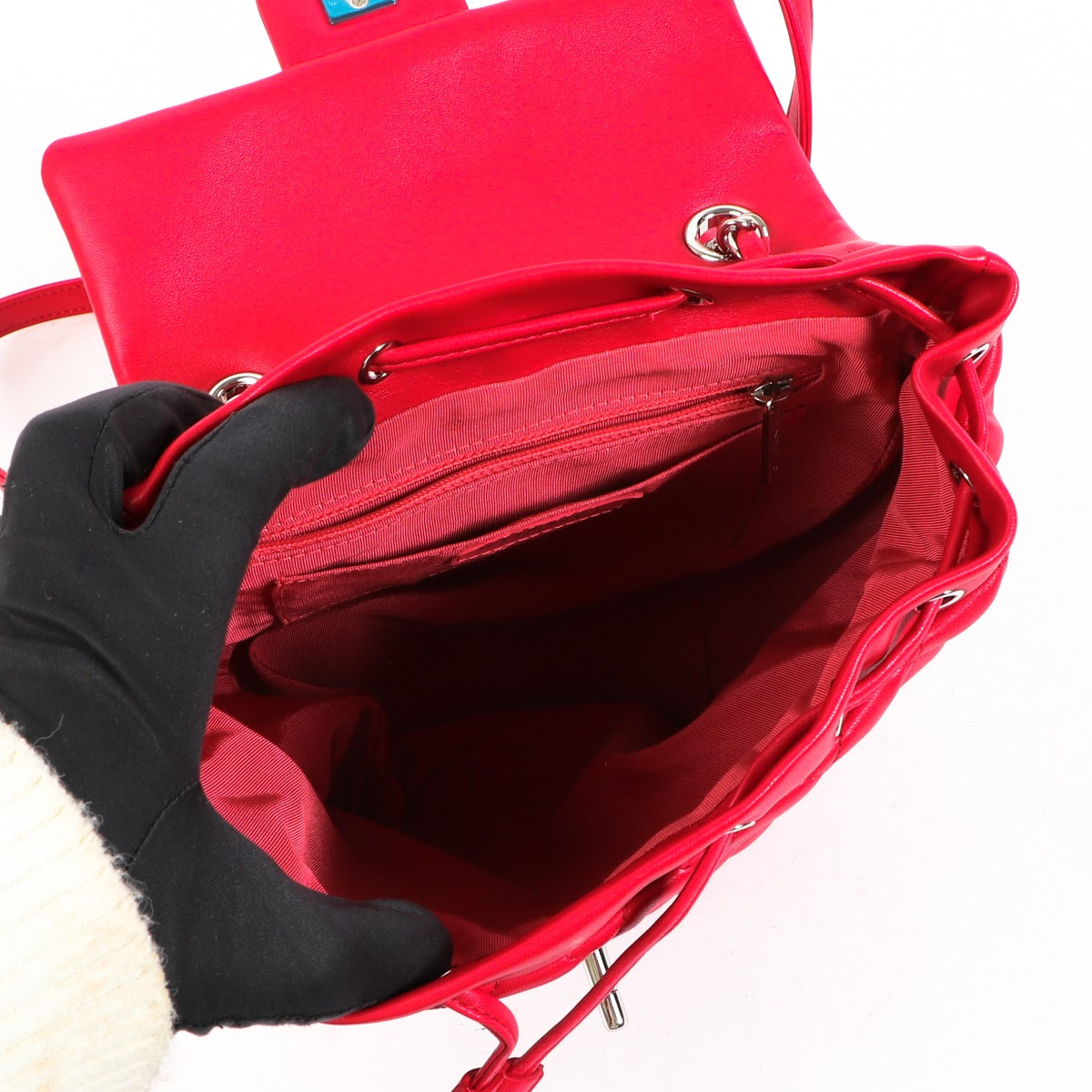 Chanel Urban Spirit Rugzak van rood kalfsleer