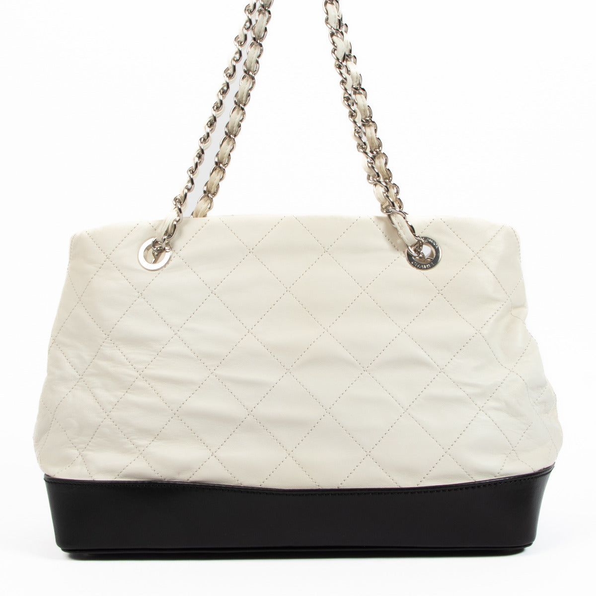 Chanel Black and White Gabrielle Shopper Tote Bag