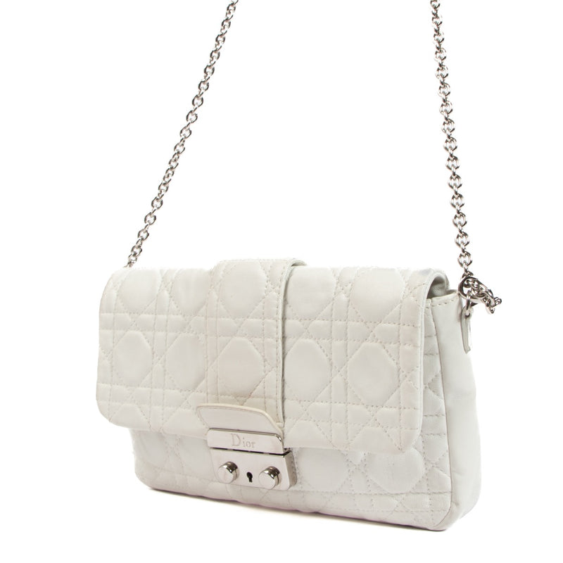 Shop an authentic second hand Christian Dior Miss Dior White Leather Crossbody on Labellov.com