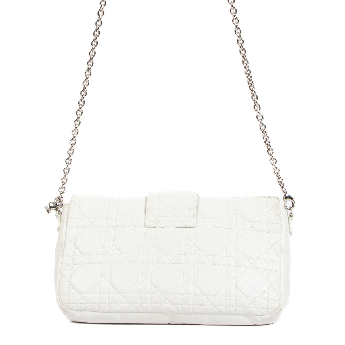 Shop an authentic second hand Christian Dior Miss Dior White Leather Crossbody on Labellov.com