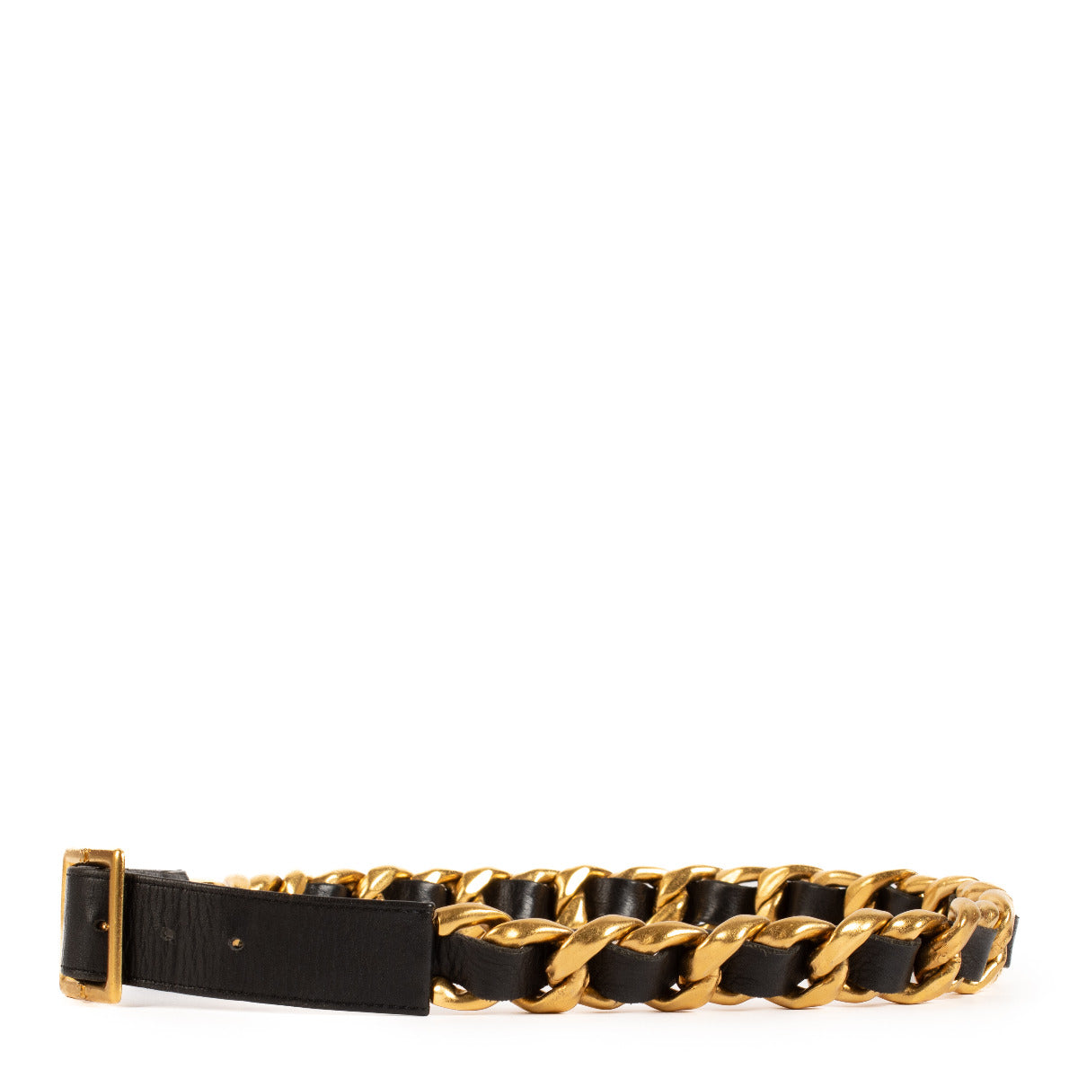 Chanel Gold 95A Chain Leather Belt