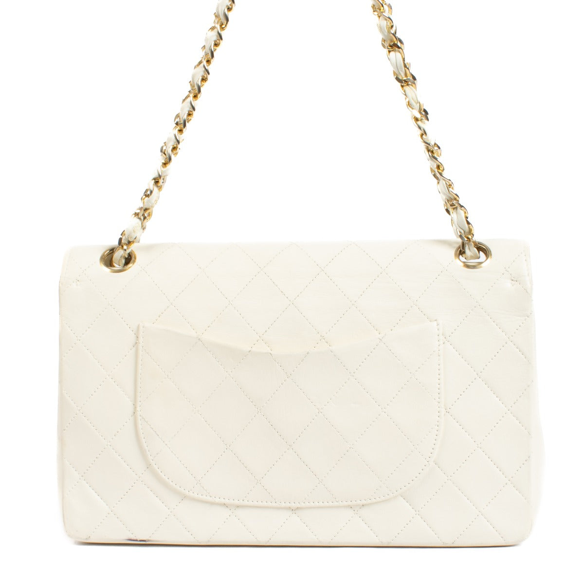 Shop 100% authentic secondhand Chanel White Vintage Medium Classic Handbag on Labellov.com