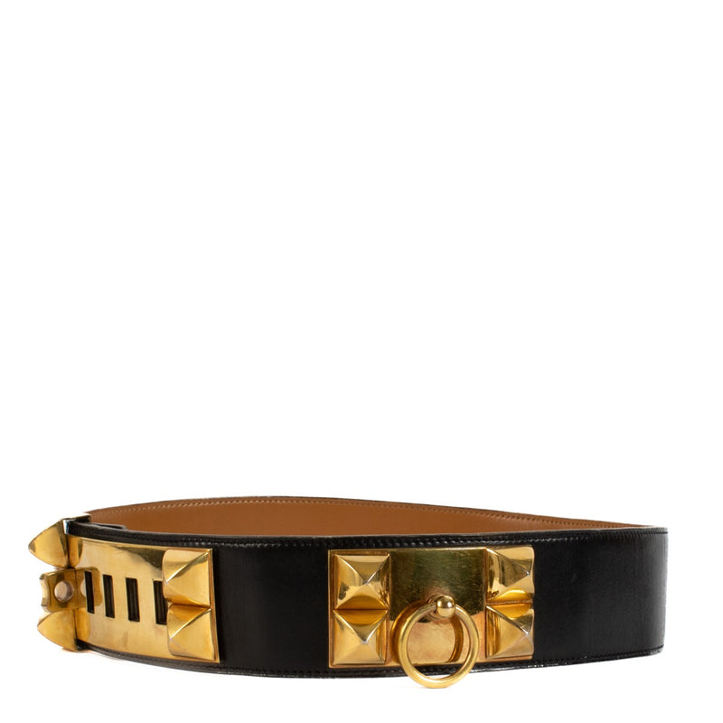 shop 100% authentic second hand Hermès Black Box Collier de Chien Belt on Labellov.com