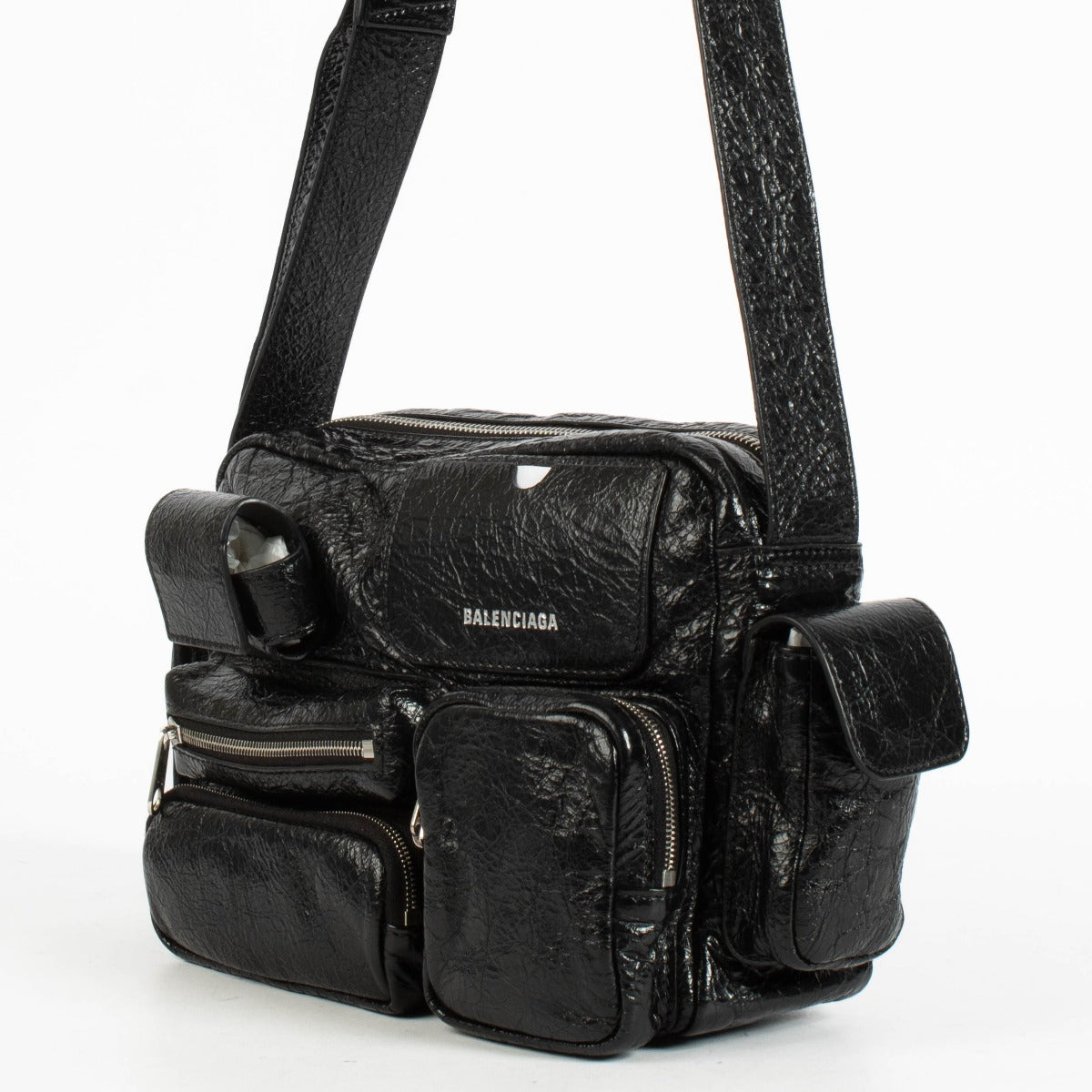 Authentic preloved Balenciaga Black Arena Superbusy Camera Bag on Labellov.com