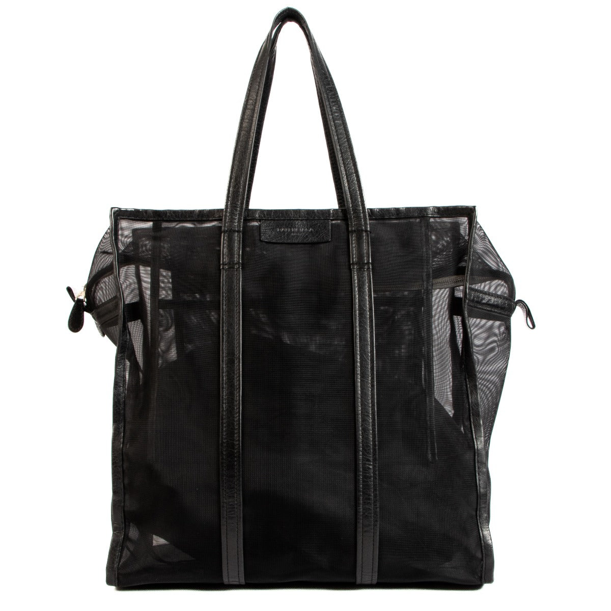 Balenciaga Bazar M Black Mesh Shopper