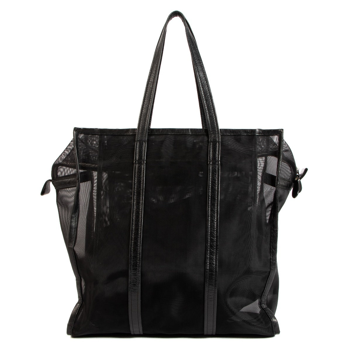 Authentic second hand pre-owned Balenciaga Bazar M Black Mesh Shopper on www.labellov.com