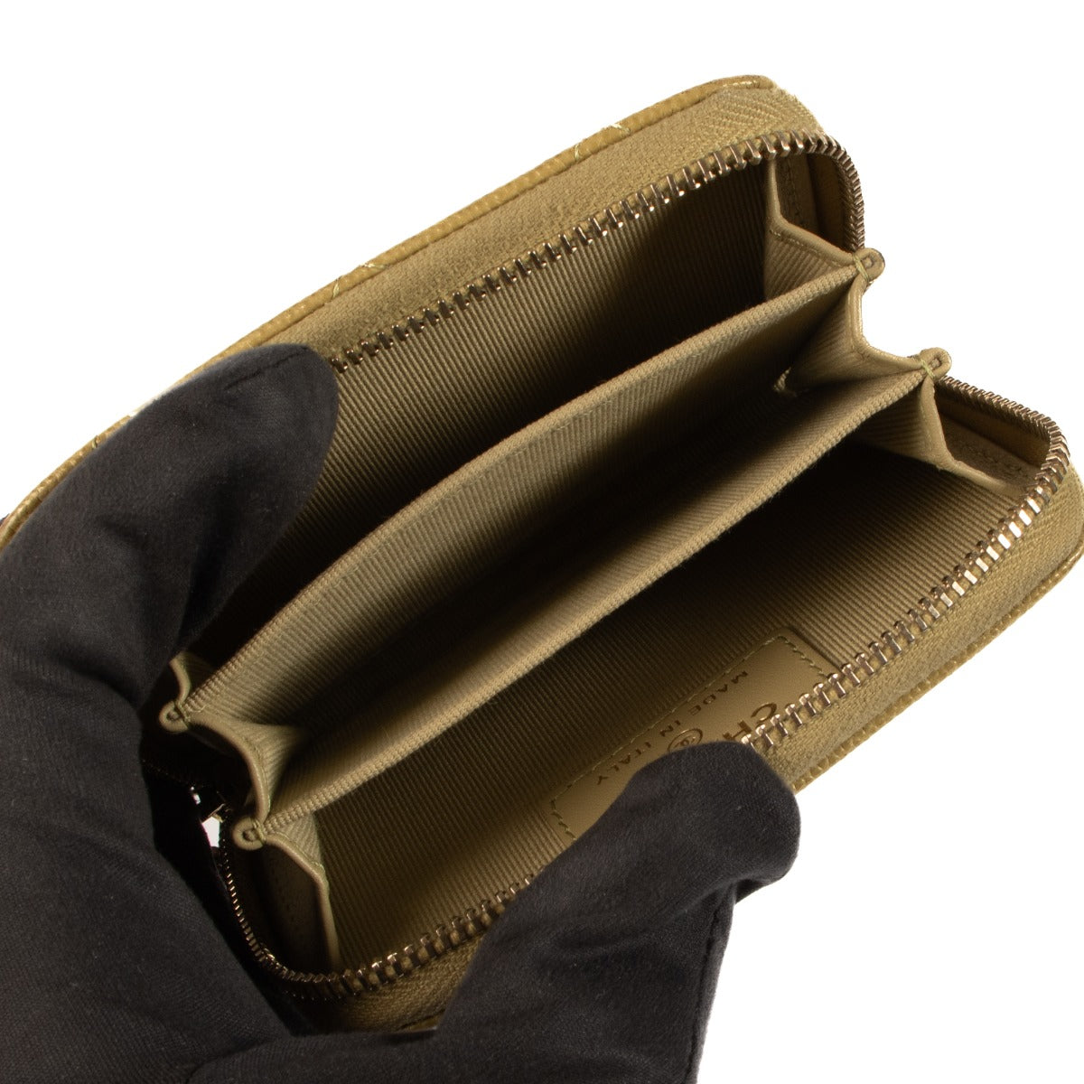 Shop 100% authentic second-hand Chanel 22K Light Green Caviar Classic Zipper Wallet on Labellov.com