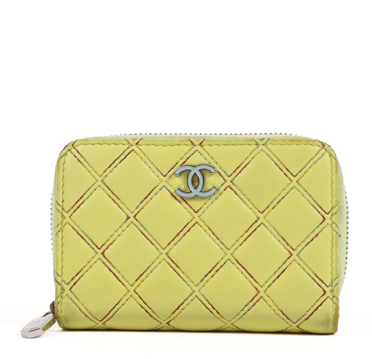 Chanel 19S Yellow Card Holder Wallet