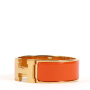Hermès Clic Clac H Orange Fruité Bracelet