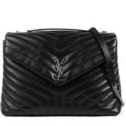 Saint Laurent Black Loulou Large Chain Bag