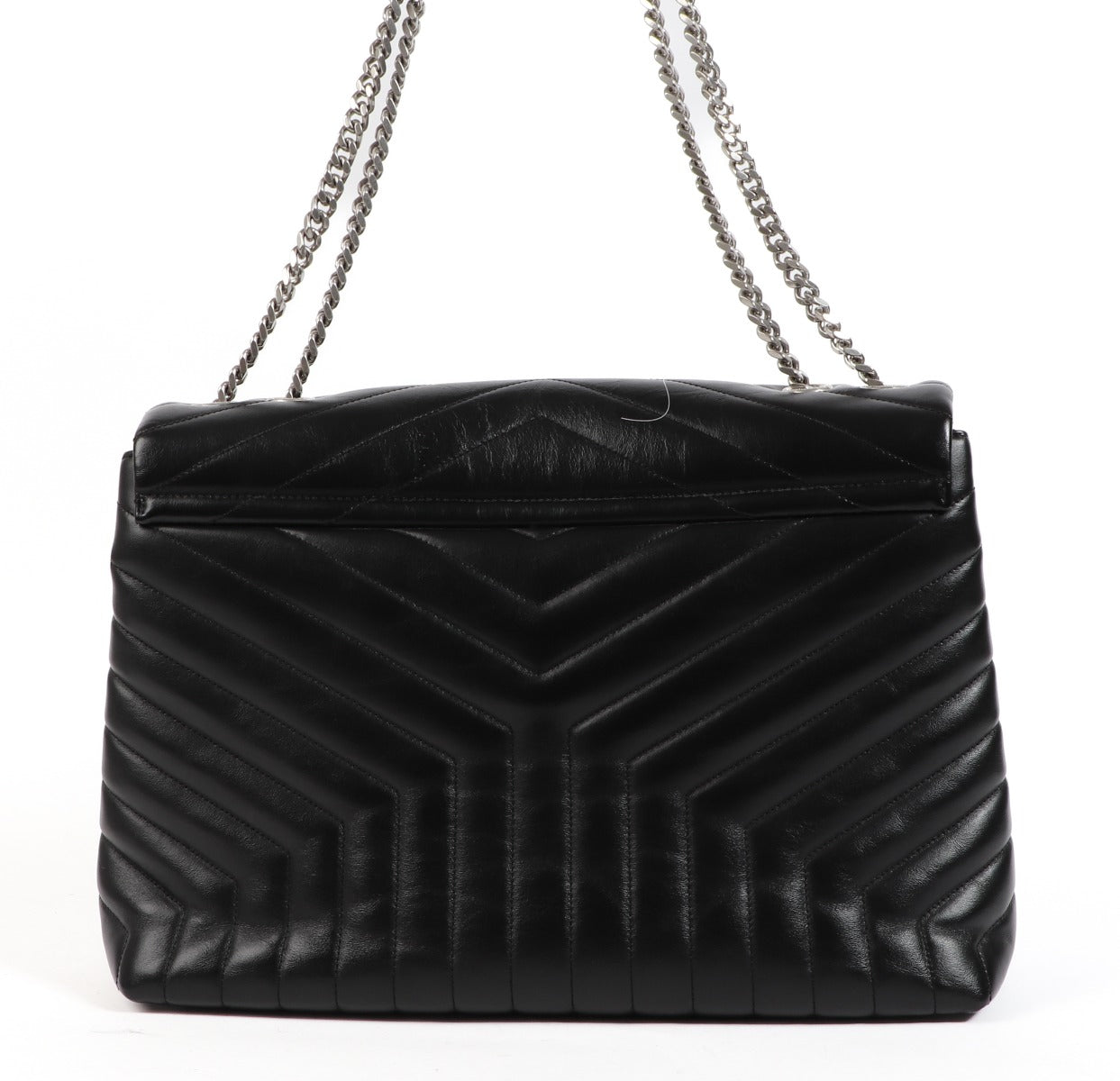Saint Laurent Black Loulou Large Chain Bag