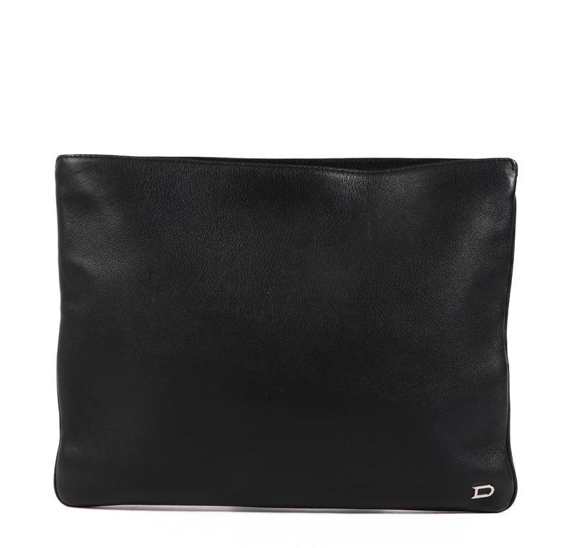 Delvaux Black Allure Pochette Clutch