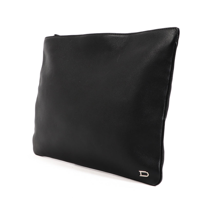 Delvaux Black Allure Pochette Clutch