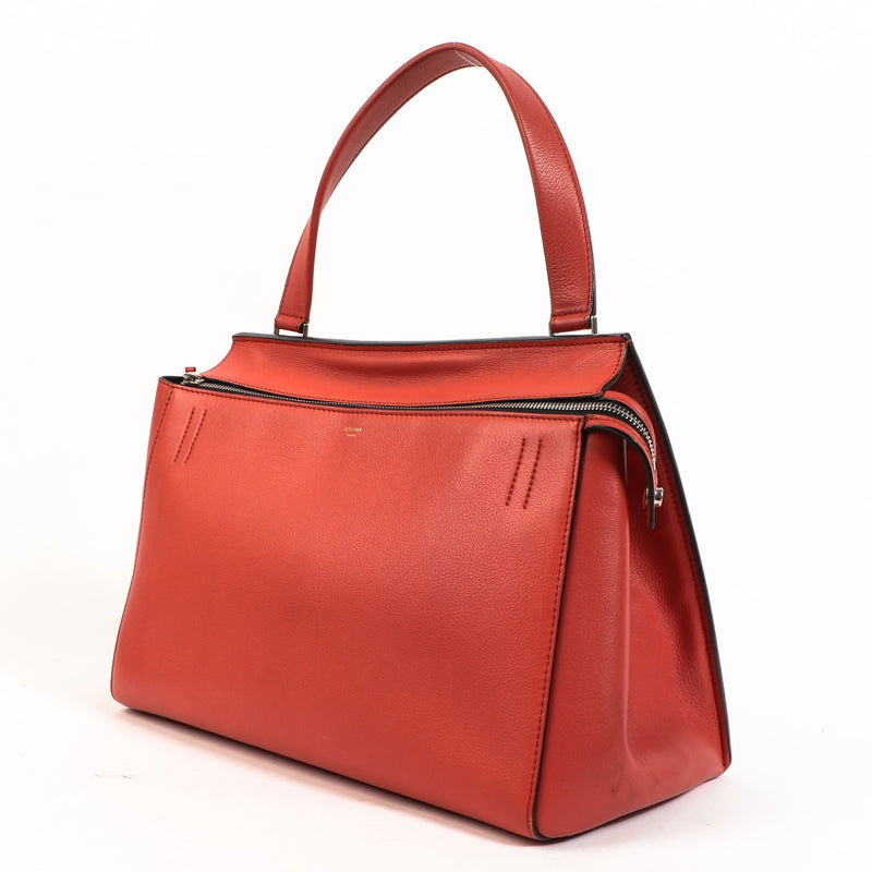 Celine Medium Edge Bag Burnt Orange Calfskin