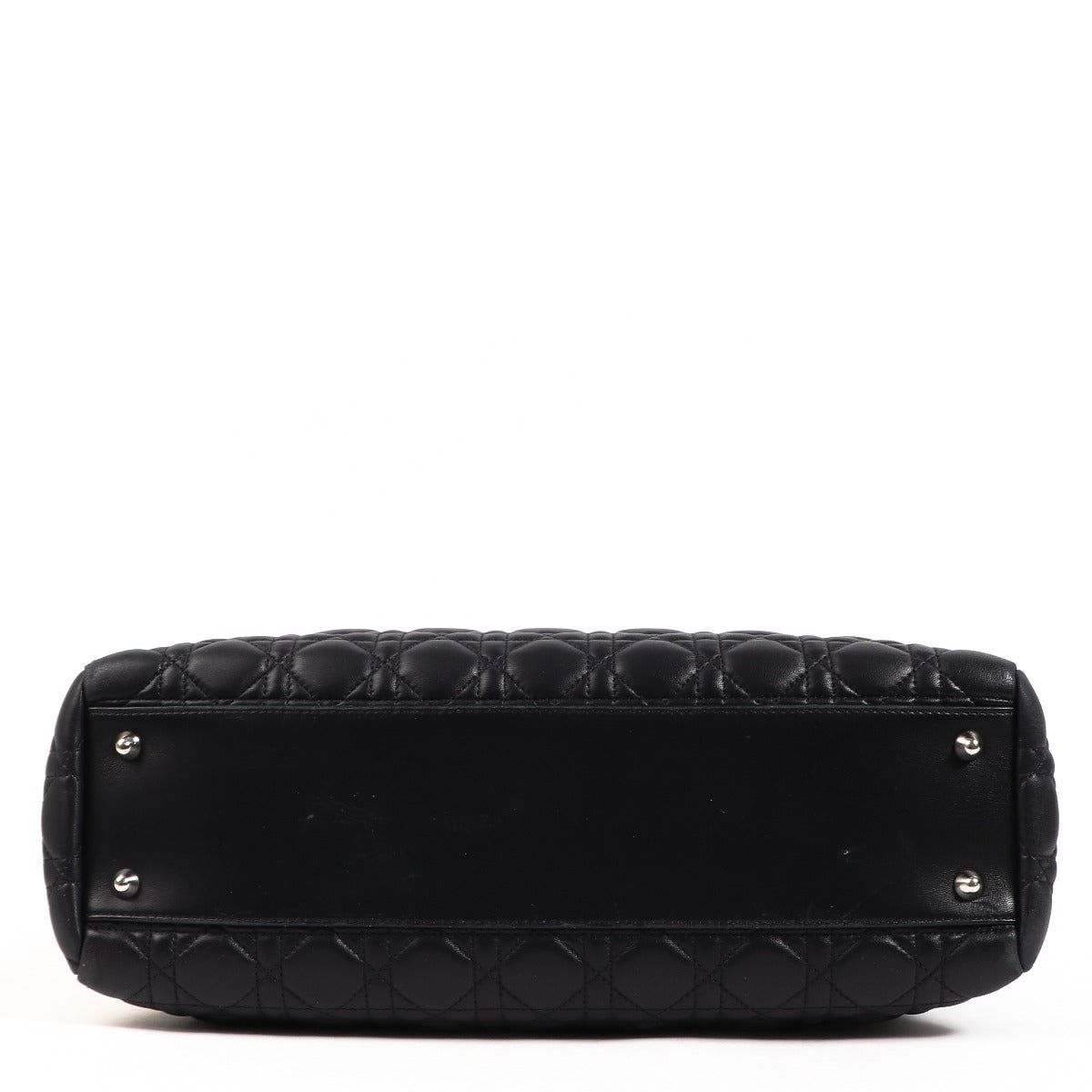 Christian Dior Dark Blue Cannage Soft Shpping Tote Bag