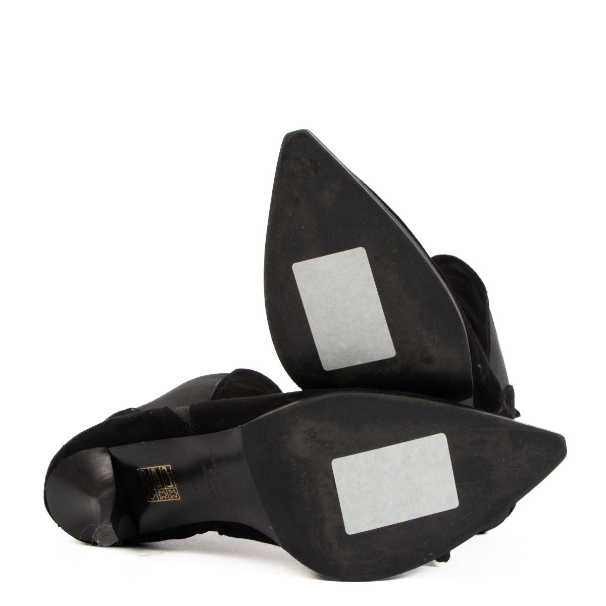 Shop authentic preloved Acne Studios Black Suede Jemma Stiletto Ankle Boots - Size 39 on Labellov.com