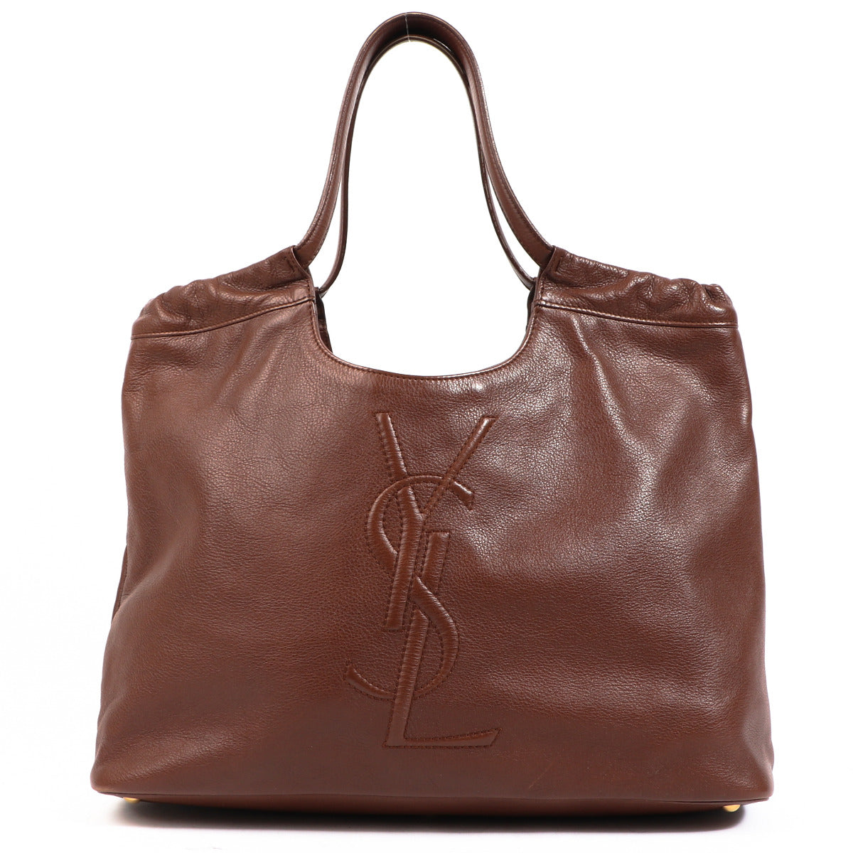 Yves Saint Laurent Brown Leather Hobo Shoulder Bag for the best price at Labellov secondhand luxury in Antwerp. We buy and sell your authentic designer bags online.