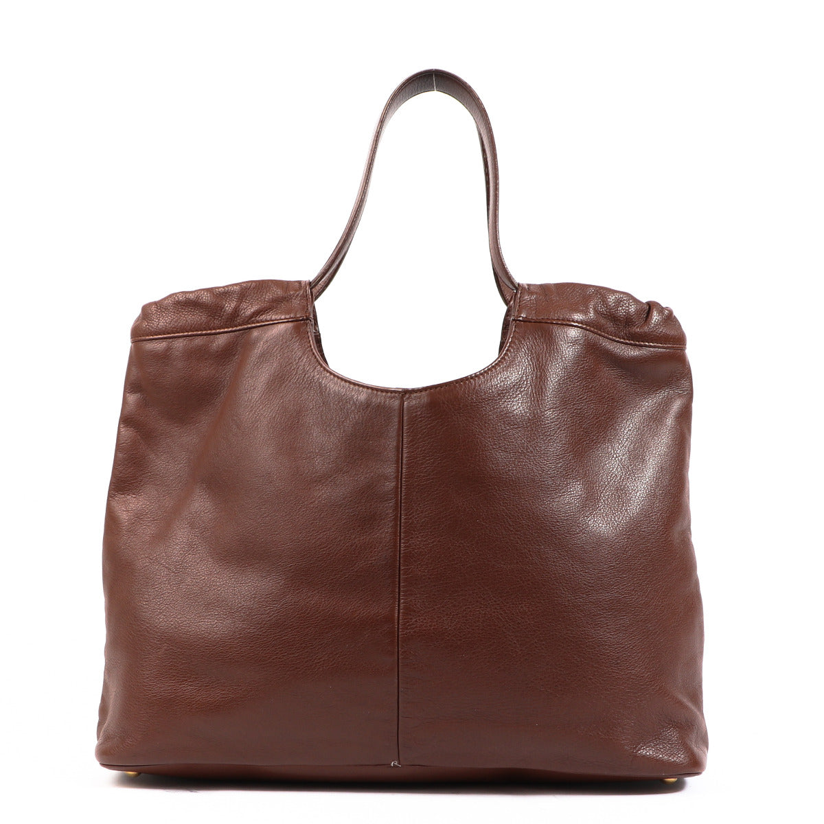 Yves Saint Laurent Brown Leather Hobo Shoulder Bag