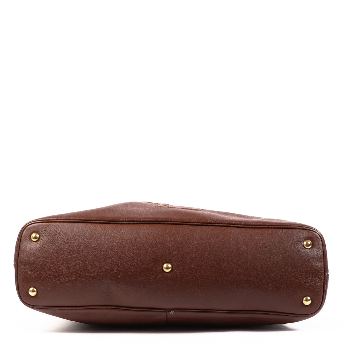 Yves Saint Laurent Brown Leather Hobo Shoulder Bag