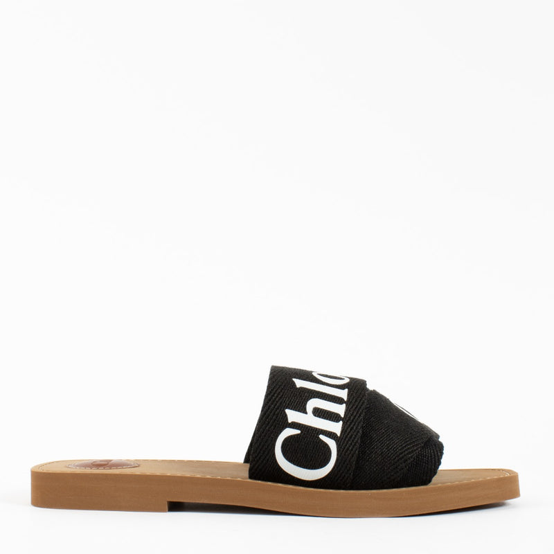 Authentic second hand Chloé Black Woody Sandals - Size 40 on Labellov.com