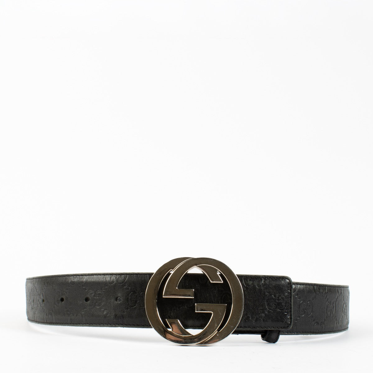Authentic second hand Gucci Black Signature Belt on Labellov.com