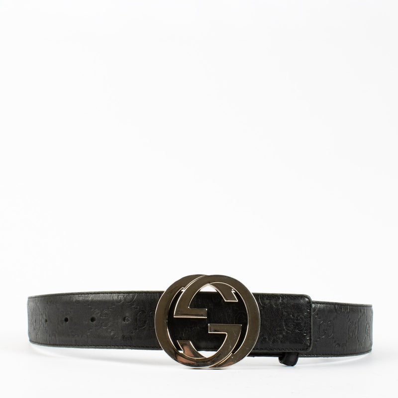 Authentic second hand Gucci Black Signature Belt on Labellov.com