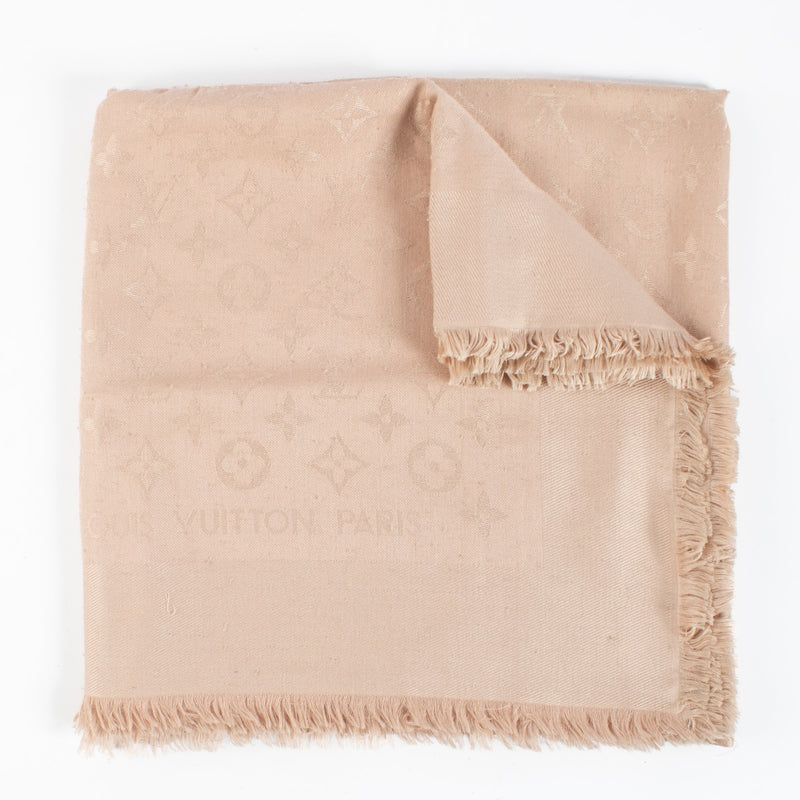 Authentic second hand Louis Vuitton Pink Monogram Classic Shawl on Labellov.com