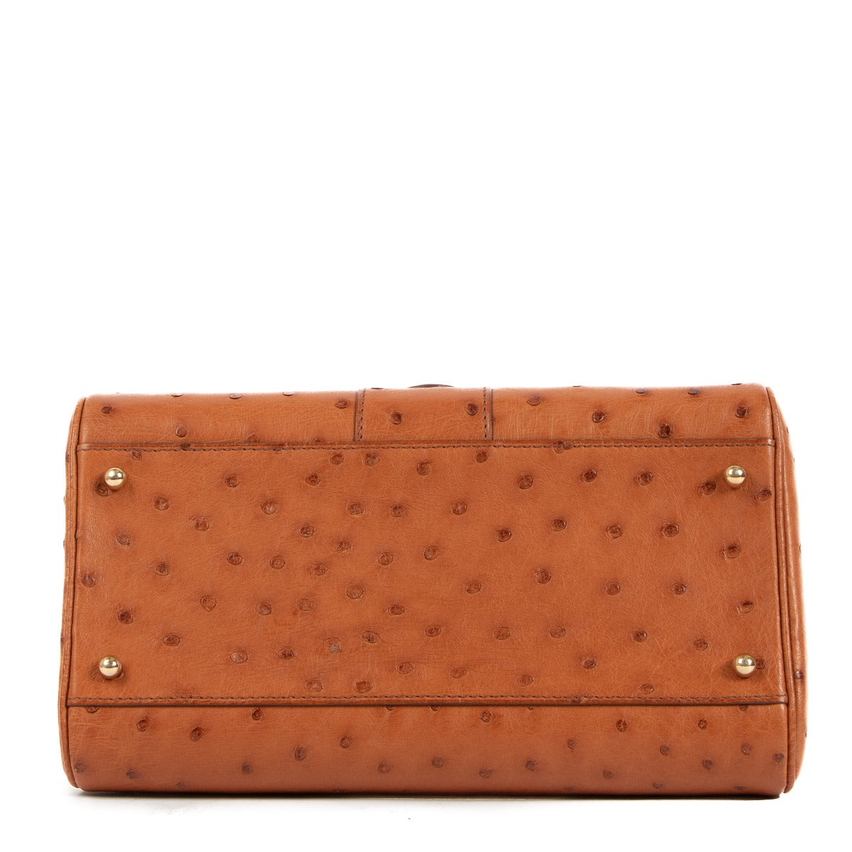 Delvaux Brillant PM Ostrich Brandy