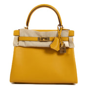 Hermès Kelly 25 Jaune Ambre Swift Brand New