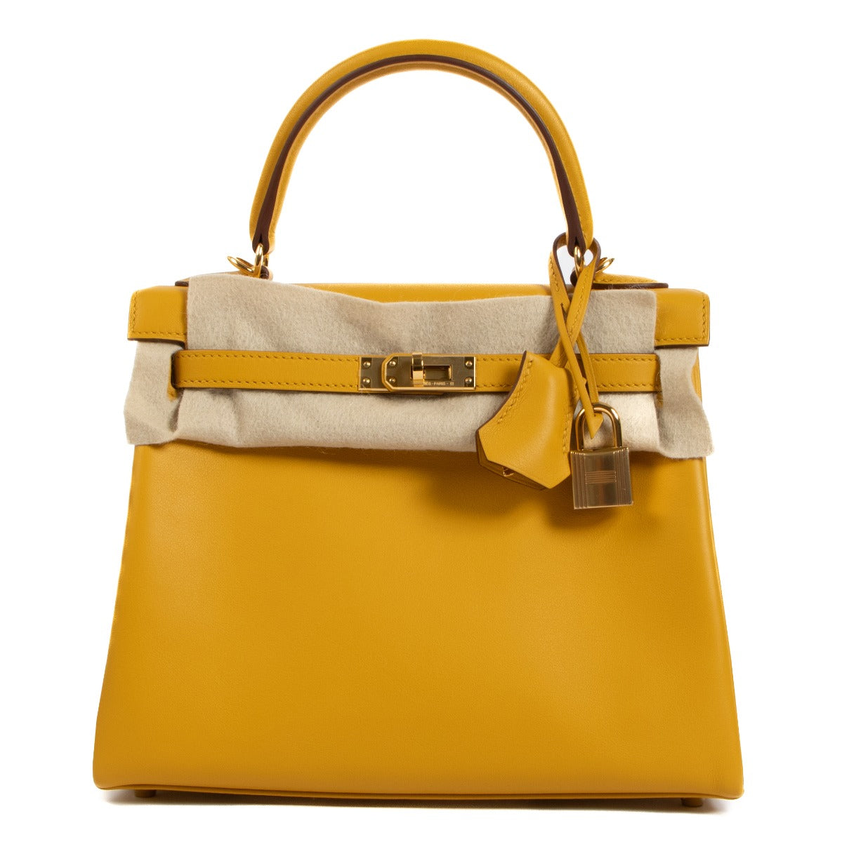 Hermès Kelly 25 Jaune Ambre Swift Brand New