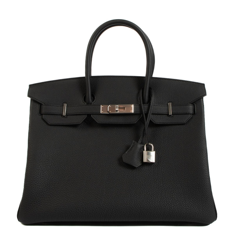 Authentic second hand Hermès 2023 Birkin 35 Black Togo on www.labellov.com