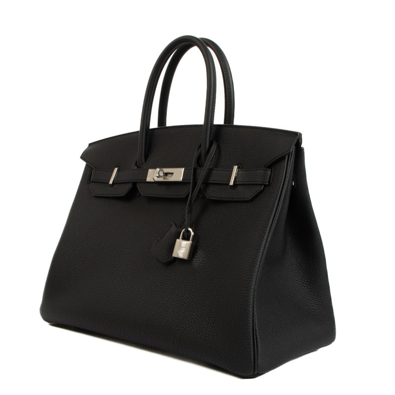Authentic second hand Hermès 2023 Birkin 35 Black Togo on www.labellov.com