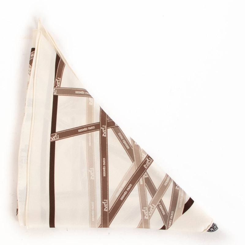 Hermès Bolduc Pointu Ribbon Triangle Scarf