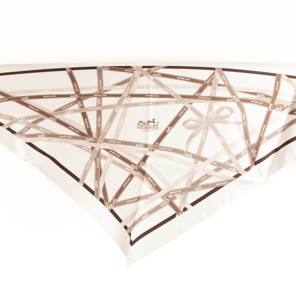 Hermès Bolduc Ribbon Triangle Scarf