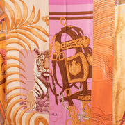 Hermès Orange Carré En Carrés Cashmere And Silk Shawl