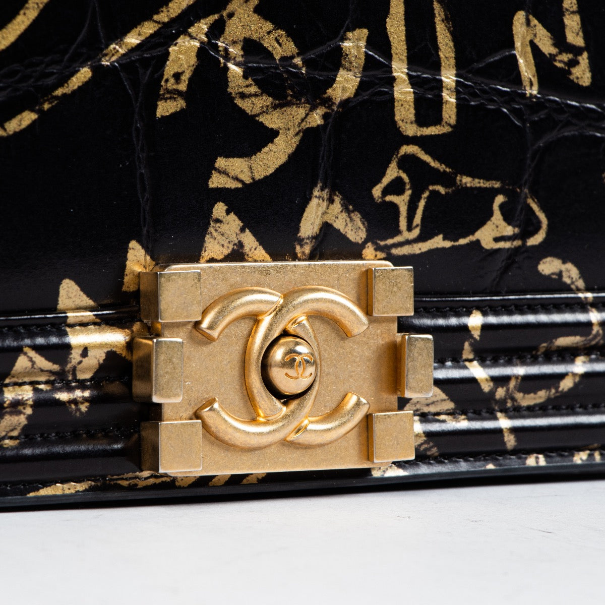 shop 100% authentic second hand Chanel 2019 Medium Embossed Graffiti Boy Bag on Labellov.com