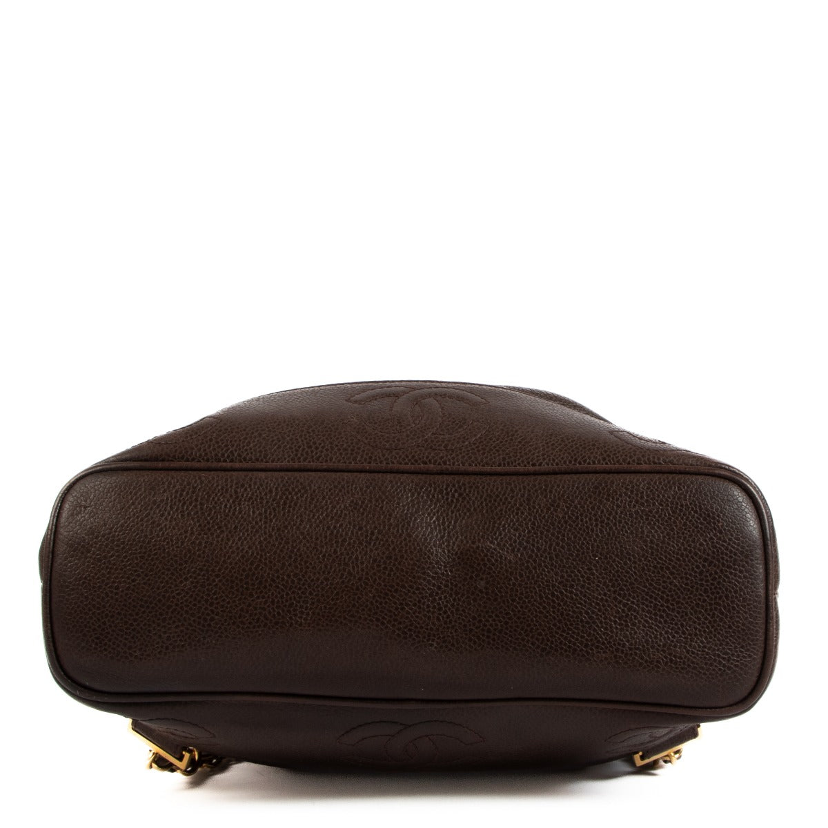 Chanel Brown Caviar Triple CC Vintage Backpack