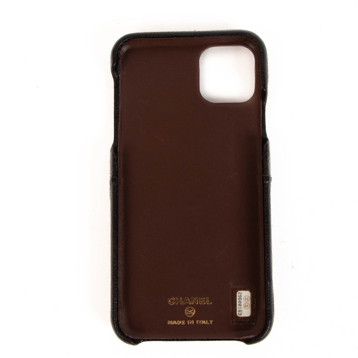 Chanel Black Caviar Leather iPhone 11 Pro Max Case