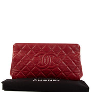 Shop an 100% authentic preloved Chanel Red Caviar Quilted Clutch Bag on Labellov.com