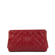 Shop an 100% authentic preloved Chanel Red Caviar Quilted Clutch Bag on Labellov.com
