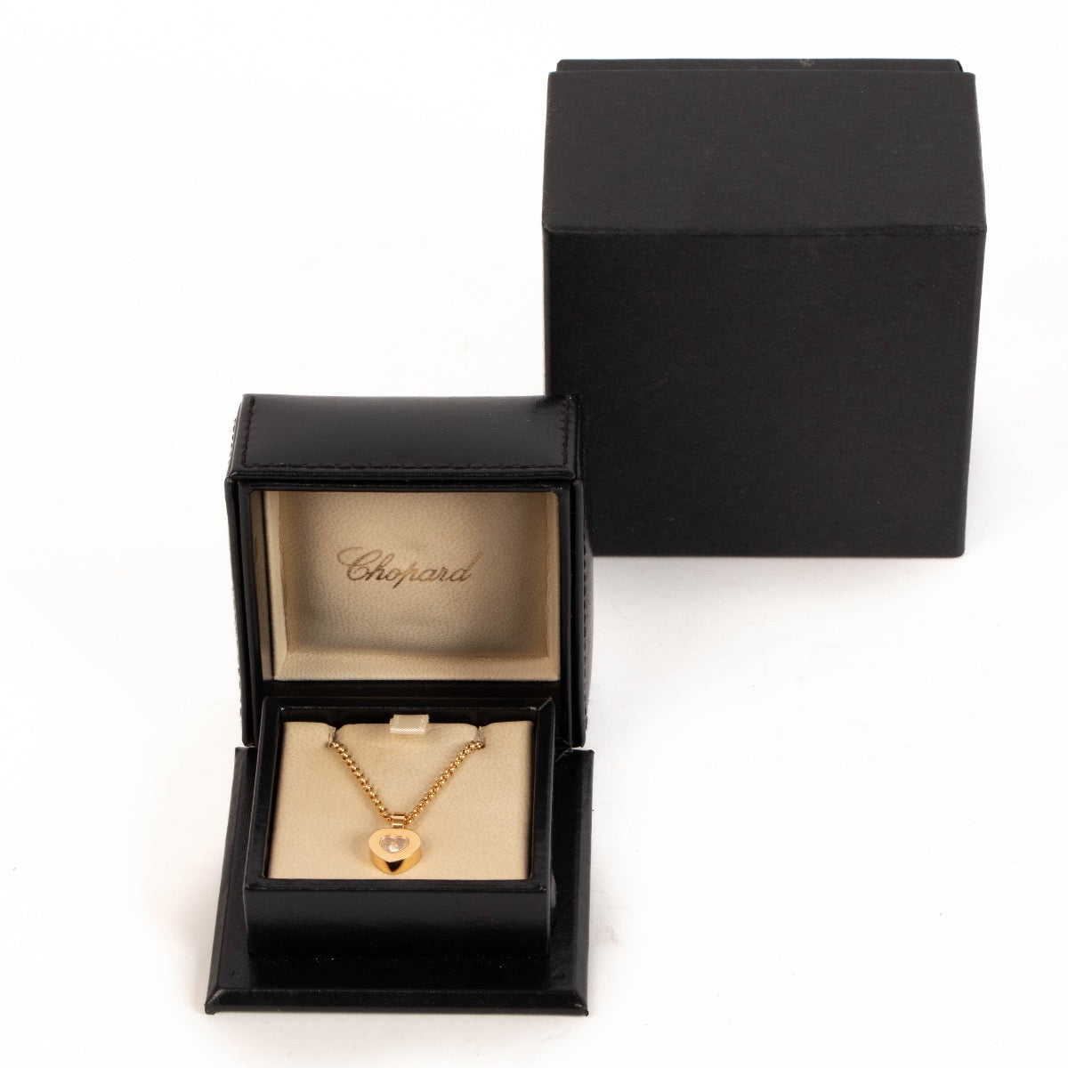 shop 100% authentic second hand Chopard Gold Happy Diamonds Necklace on Labellov.com