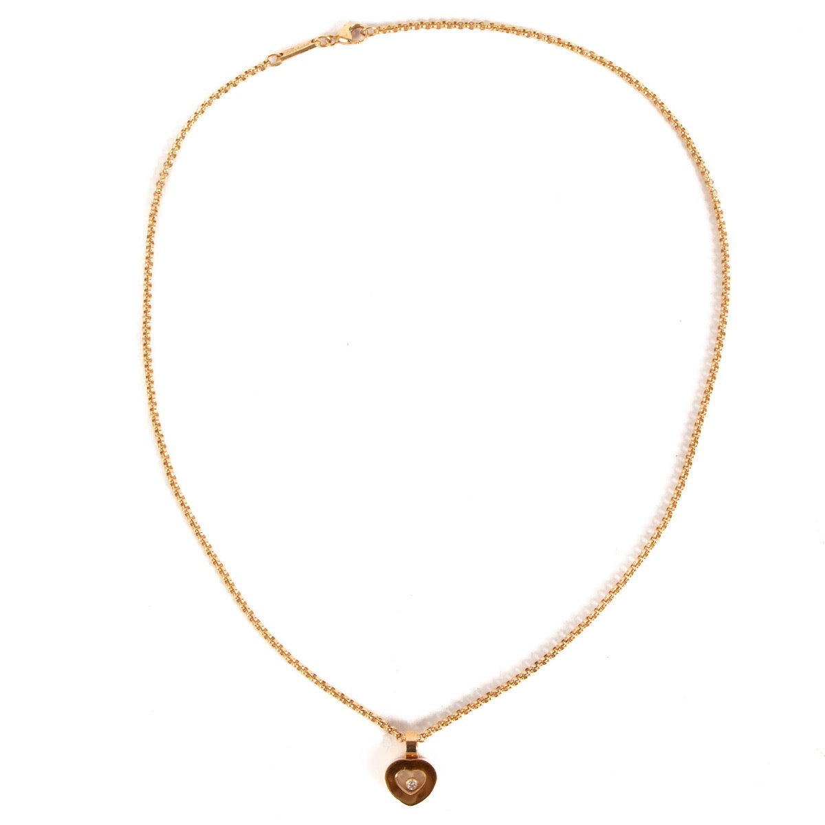 shop 100% authentic second hand Chopard Gold Happy Diamonds Necklace on Labellov.com