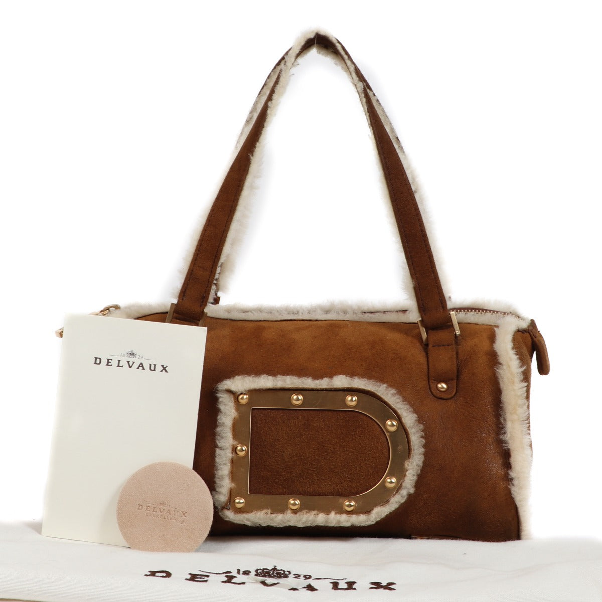 Delvaux Astrid MM Camel Mouton Retourné