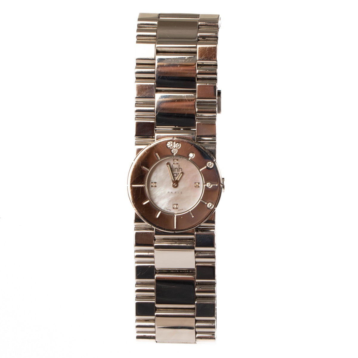 shop 100% authentic second hand Dinh Van Cible 28 Steel Diamond Watch on Labellov.com