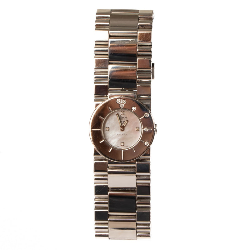 shop 100% authentic second hand Dinh Van Cible 28 Steel Diamond Watch on Labellov.com