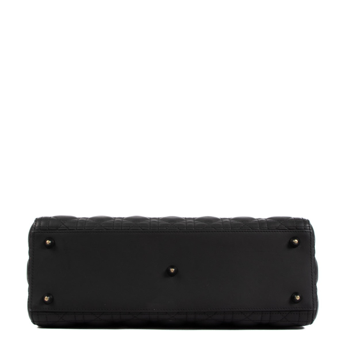 Shop safe online at Labellov in Antwerp, Brussels or Knokke this 100% authentic second hand Christian Dior Black Ultramat Calfskin Leather Medium Lady Dior