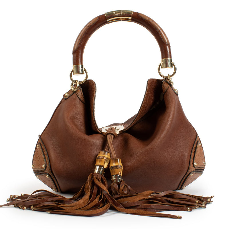Gucci Brown Leather Medium Indy Bag