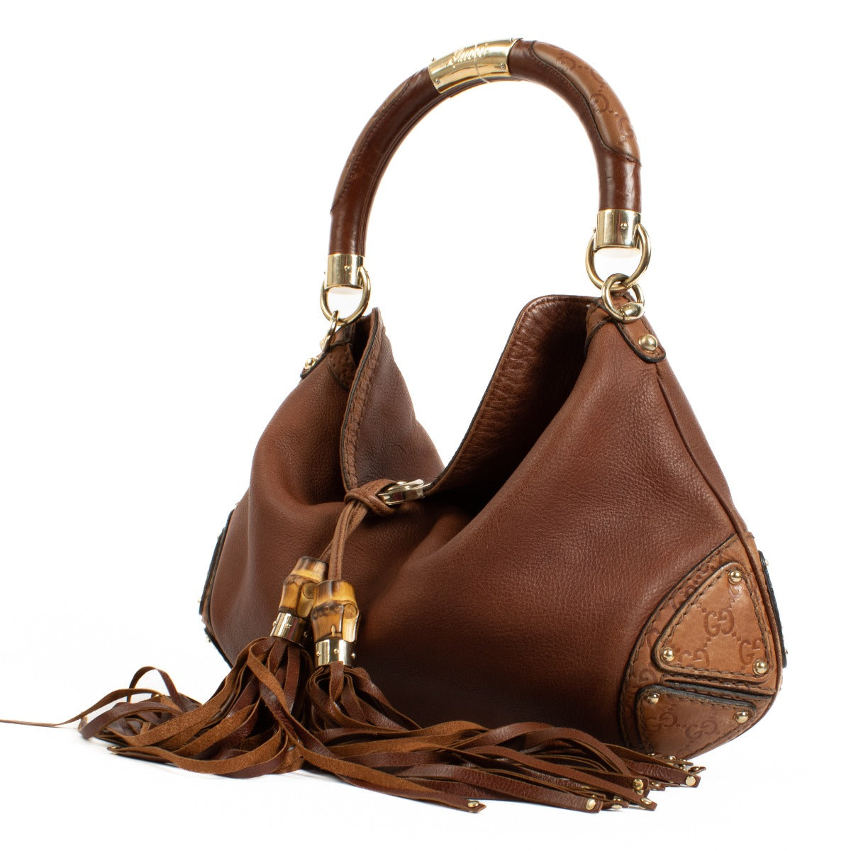 Gucci Brown Leather Medium Indy Bag