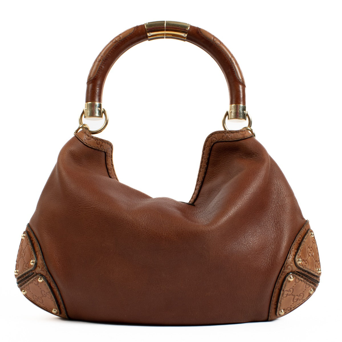Gucci Brown Leather Medium Indy Bag