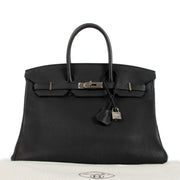 Hermès Birkin 35 Black Togo Palladium Hardware